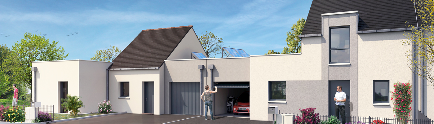 Plan 3D Programme immobillier Les Villas de la Baie