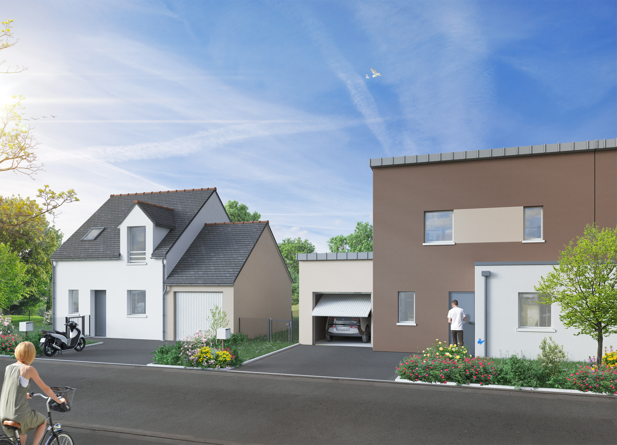 Plan 3D - Lots de maisons - Les Villas de Crec'h Meen à Saint Quay Perros