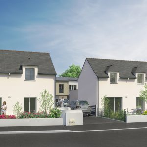 Plan 3D Villas Orchidées : plan immobillier à Langueux