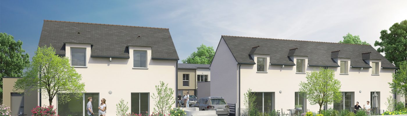 Plan 3D Villas Orchidées : plan immobillier à Langueux