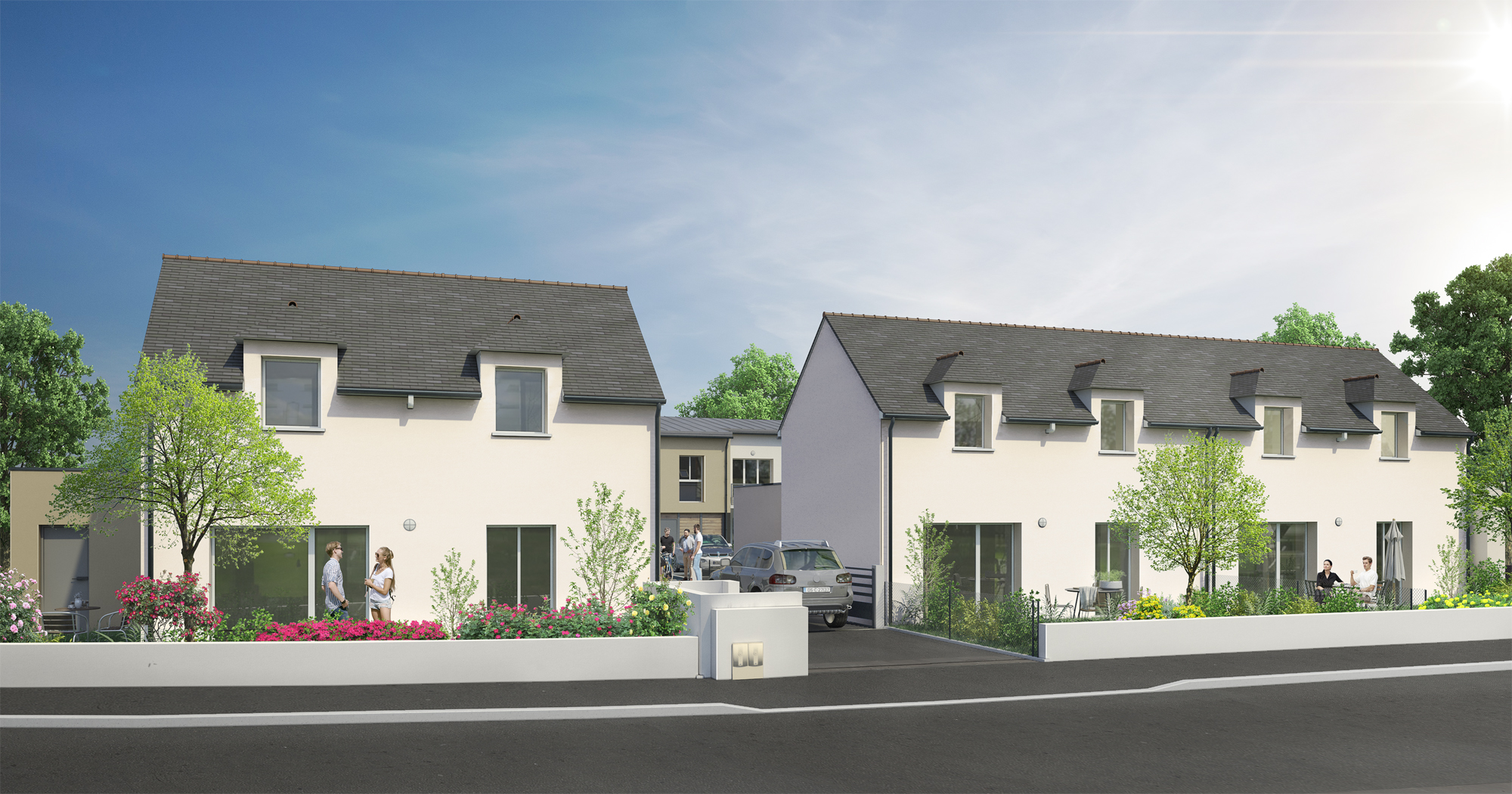 Plan 3D Villas Orchidées : plan immobillier à Langueux