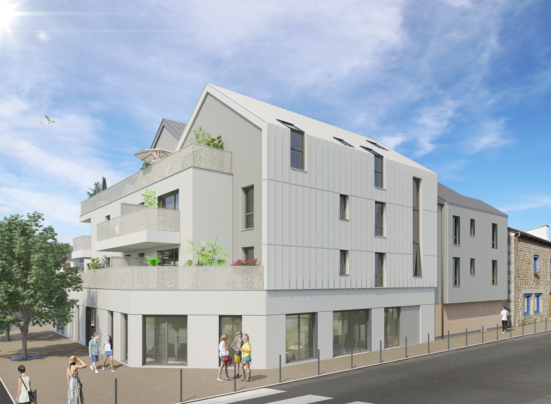 Plan 3D Résidence Caducée à Langueux (Programme Immobilier)