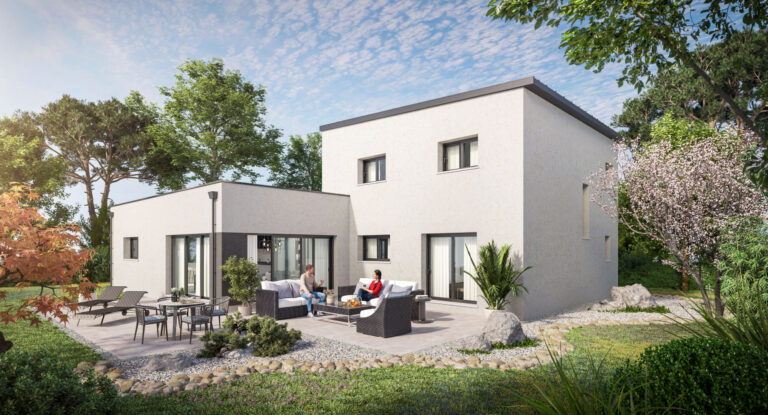 maison moderne toit plat construction saint brieuc